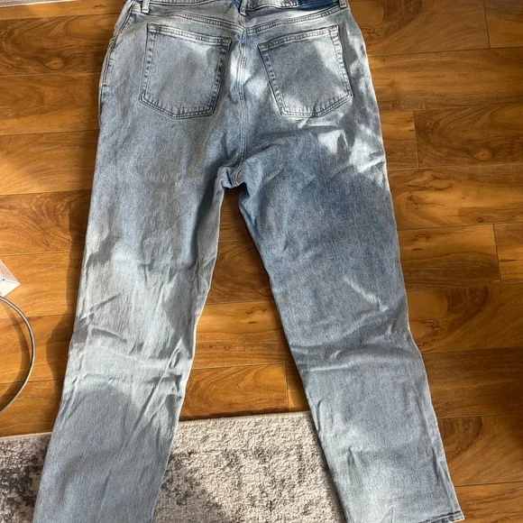 Abercrombie & Fitch The 90s Straight Ultra High Rise Curve Love Crossover Waist - Picture 5 of 5